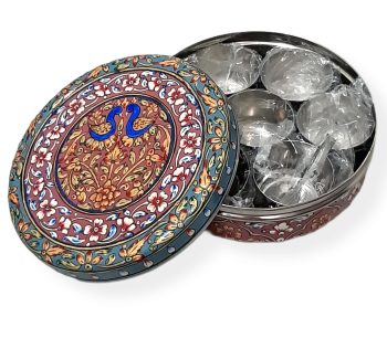 Hand Painted Spice Box of Stainless Steel Best Decor Piece of Kitchenware, Easy to Use, Best Gift for Housewarming Party