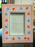 Hand-painted wooden photo frame adds a warm, artistic touch to your cherished memories